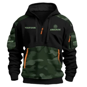Volkswagen Amarok Ute Exclusive Logo Hoodie Half Zipper QTUT160525A3VA - Green