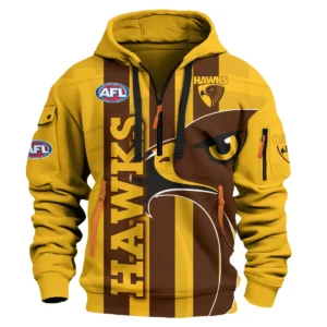 Hawthorn Hawks Australian Football League Exclusive Logo Hoodie Half Zipper HOAFL120525A01HAW