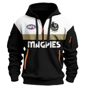 Collingwood Australian Football League Exclusive Logo Hoodie Half Zipper HOAFL140525A01COLLHDF