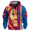 Brisbane Lions Australian Football League Exclusive Logo Hoodie Half Zipper HOAFL210525FW01BL