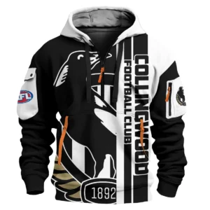 Collingwood Magpies Australian Football League Exclusive Logo Hoodie Half Zipper HOAFL210525FW01COLL