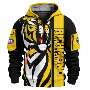 Richmond Tigers Australian Football League Exclusive Logo Hoodie Half Zipper HOAFL210525FW01RICH