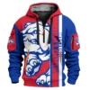 Western Bulldogs Australian Football League Exclusive Logo Hoodie Half Zipper HOAFL210525FW01WB