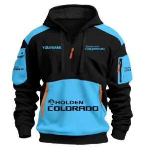 Holden Colorado Ute Exclusive Logo Hoodie Half Zipper QTUT160525A2HC - Light Blue