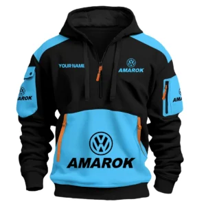 Volkswagen Amarok Ute Exclusive Logo Hoodie Half Zipper QTUT160525A2VA - Light Blue