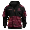 Husqvarna Motorcycles  Exclusive Logo Hoodie Half Zipper QTMT160525A2HUS - Marron