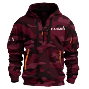 Garmin Fishing AU Exclusive Logo Hoodie Half Zipper HOFS060525AU3GA - Burgundy