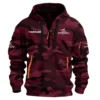 Formosa Marine Exclusive Logo Hoodie Half Zipper Fishing QTFS200525A1FOM - Maroon