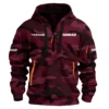 Simrad Exclusive Logo Hoodie Half Zipper Fishing QTFS200525A1SIM - Maroon