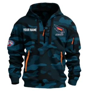 Adelaide Crows Australian Football League Exclusive Logo Hoodie Half Zipper HOAFL080525A01ADEL - Navy