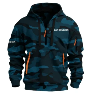 Bar Crusher Fishing AU Exclusive Logo Hoodie Half Zipper HOFS060525AU3BCR - Navy