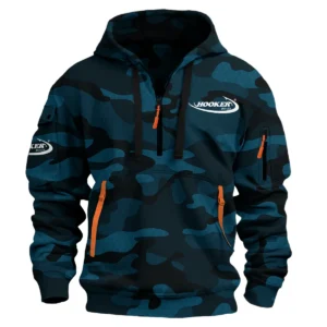 Hooker Boats Fishing AU Exclusive Logo Hoodie Half Zipper HOFS060525AU3HOO - Navy