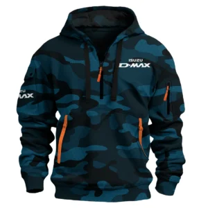 Isuzu D-MAX Ute Exclusive Logo Hoodie Half Zipper QTUT160525A1ID - Navy Blue