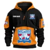 Western Bulldogs Australian Football League Exclusive Logo Hoodie Half Zipper HOAFL0090525A01WB - Orange