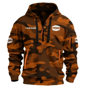 Penn Fishing Exclusive Logo Hoodie Half Zipper Fishing QTFS200525A1PES - Orange