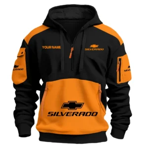 Chevrolet Silverado Ute Exclusive Logo Hoodie Half Zipper QTUT160525A2CS - Orange