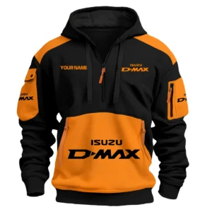 Isuzu D-MAX Ute Exclusive Logo Hoodie Half Zipper QTUT160525A2ID - Orange