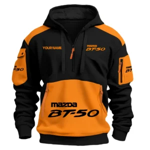 Mazda BT-50 Ute Exclusive Logo Hoodie Half Zipper QTUT160525A2MBT - Orange