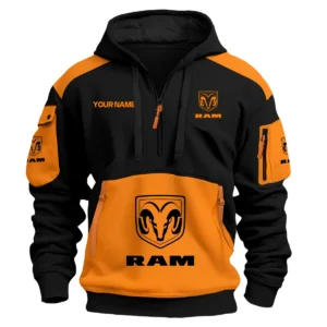 RAM Trucks Ute Exclusive Logo Hoodie Half Zipper QTUT160525A2RAM - Orange