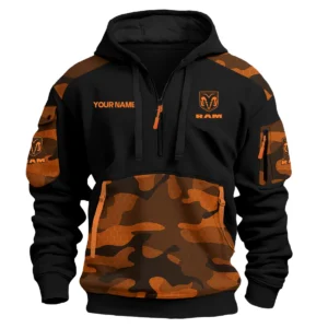 RAM Trucks Ute Exclusive Logo Hoodie Half Zipper QTUT160525A3RAM - Orange