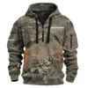 Bar Crusher Fishing AU Exclusive Logo Hoodie Half Zipper HOFS060525AU2BCR - Tan