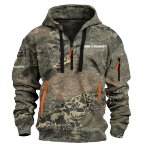 Bar Crusher Fishing AU Exclusive Logo Hoodie Half Zipper HOFS060525AU2BCR - Tan