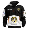 Richmond Tigers Australian Football League Exclusive Logo Hoodie Half Zipper HOAFL0090525A01RICH - White