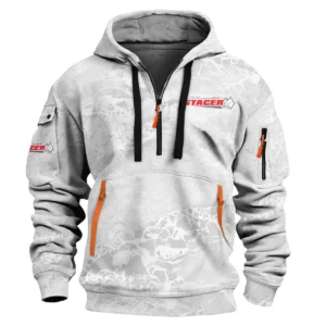 Stacer Fishing AU Exclusive Logo Hoodie Half Zipper HOFS060525AU2STC - White