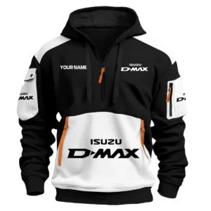 Isuzu D-MAX Ute Exclusive Logo Hoodie Half Zipper QTUT160525A2ID - White