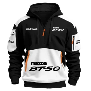 Mazda BT-50 Ute Exclusive Logo Hoodie Half Zipper QTUT160525A2MBT - White
