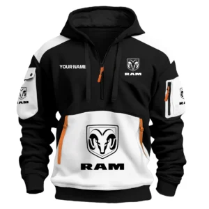 RAM Trucks Ute Exclusive Logo Hoodie Half Zipper QTUT160525A2RAM - White