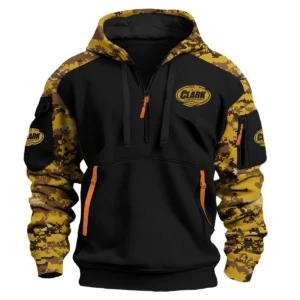 Clark Aluminium Boats Exclusive Logo Hoodie Half Zipper Fishing QTFS290525A1CAB - Yellow