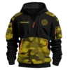 Royal Enfield Motorcycles  Exclusive Logo Hoodie Half Zipper QTMT160525A2ROY - Yellow
