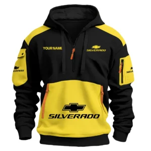 Chevrolet Silverado Ute Exclusive Logo Hoodie Half Zipper QTUT160525A2CS - Yellow