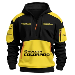 Holden Colorado Ute Exclusive Logo Hoodie Half Zipper QTUT160525A2HC - Yellow