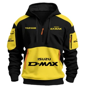 Isuzu D-MAX Ute Exclusive Logo Hoodie Half Zipper QTUT160525A2ID - Yellow