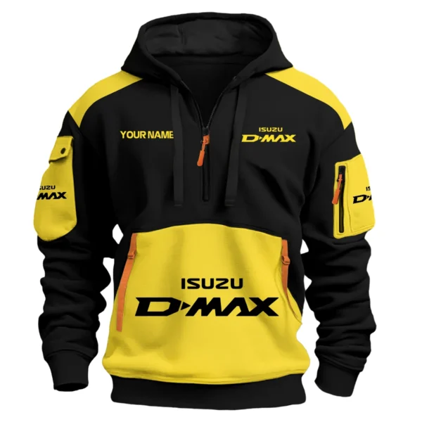Isuzu D-MAX Ute Exclusive Logo Hoodie Half Zipper QTUT160525A2ID - Yellow