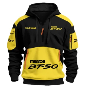 Mazda BT-50 Ute Exclusive Logo Hoodie Half Zipper QTUT160525A2MBT - Yellow