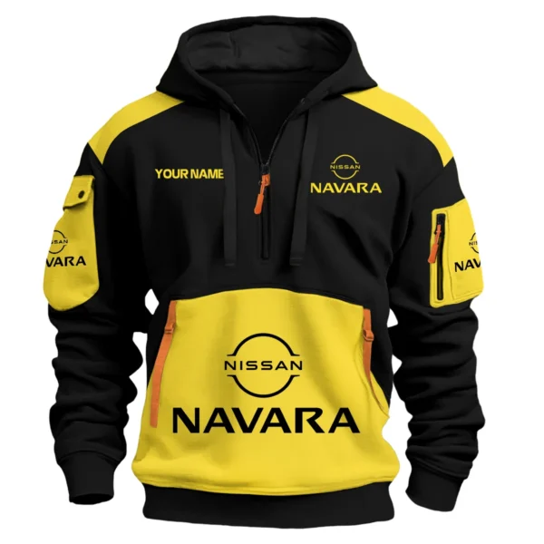 Nissan Navara Ute Exclusive Logo Hoodie Half Zipper QTUT160525A2NNA - Yellow