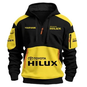 Toyota Hilux Ute Exclusive Logo Hoodie Half Zipper QTUT160525A2TH - Yellow