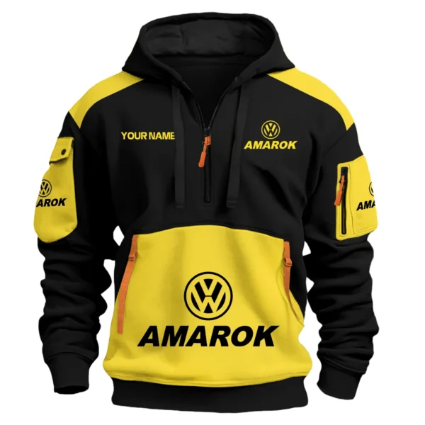 Volkswagen Amarok Ute Exclusive Logo Hoodie Half Zipper QTUT160525A2VA - Yellow