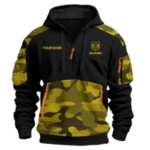RAM Trucks Ute Exclusive Logo Hoodie Half Zipper QTUT160525A3RAM - Yellow