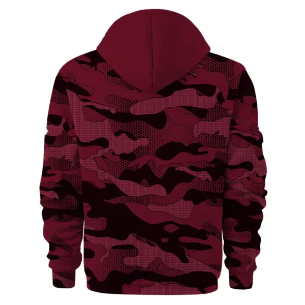 Garmin Fishing AU Exclusive Logo Hoodie Half Zipper HOFS080525AU1GA - Burgundy - Image 2