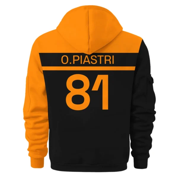 Oscar Piastri McLaren F1 Exclusive Logo Hoodie Half Zip BLMCL5525A33HZ - Image 3