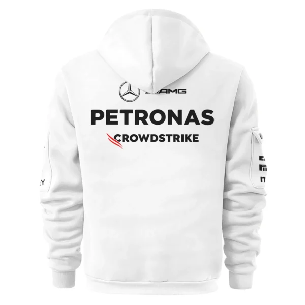 2025 Team Mercedes-AMG Petronas F1 Exclusive Logo Hoodie Half Zip BLMER6525A23HZ - Image 3