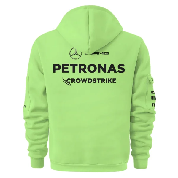 Mercedes-AMG Petronas F1 Exclusive Logo Hoodie Half Zip BLMER6525A43HZ - Image 3