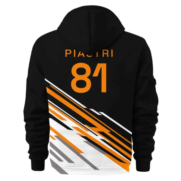 Oscar Piastri McLaren F1 Exclusive Logo Hoodie Half Zip BLOP10425A23HZ - Image 3