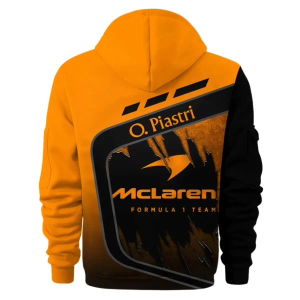Oscar Piastri McLaren F1 Exclusive Logo Hoodie Half Zip BLOP3425A13HZ - Image 3