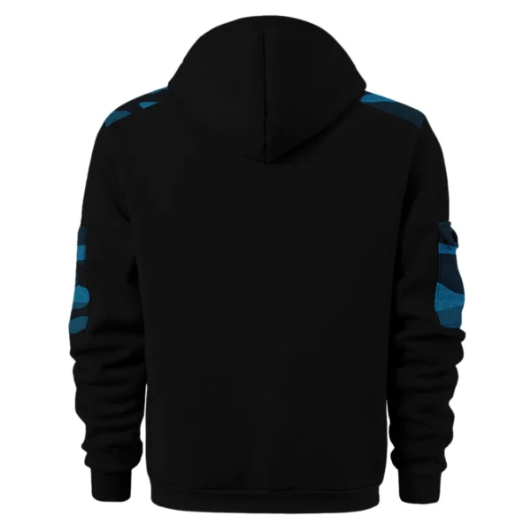 Isuzu D-MAX Ute Exclusive Logo Hoodie Half Zipper QTUT160525A3ID - Blue - Image 2