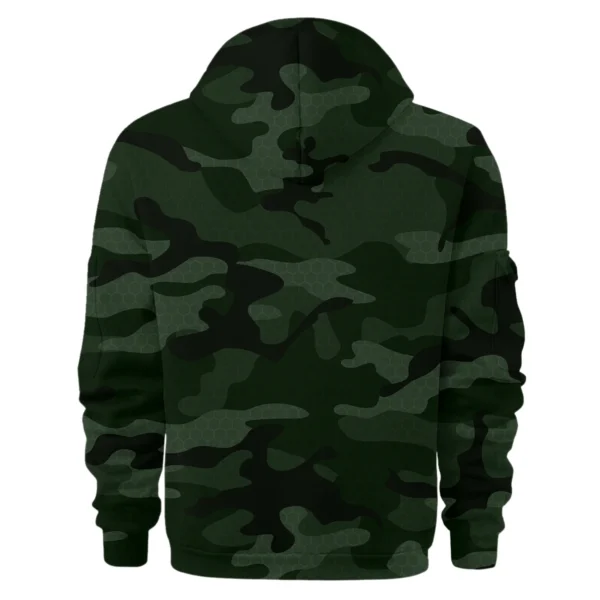 Collingwood Magpies Australian Football League Exclusive Logo Hoodie Half Zipper HOAFL080525A01COLL - Dark Green - Image 2